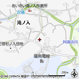 埼玉県入間郡毛呂山町滝ノ入33周辺の地図