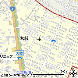 埼玉県春日部市大枝835周辺の地図