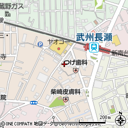 ヤオコー長瀬店第４駐車場周辺の地図