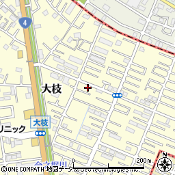 埼玉県春日部市大枝836周辺の地図