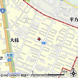 埼玉県春日部市大枝861周辺の地図
