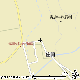 福井県大野市佐開周辺の地図