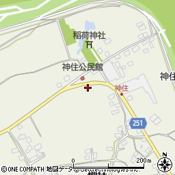 茨城県取手市神住207-1周辺の地図