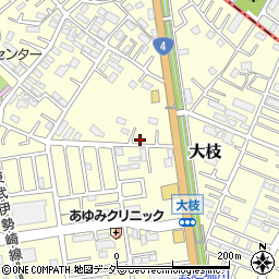 埼玉県春日部市大枝471周辺の地図