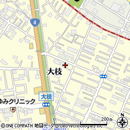 埼玉県春日部市大枝802周辺の地図