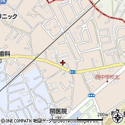 埼玉県鶴ヶ島市下新田106周辺の地図