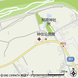 茨城県取手市神住6周辺の地図