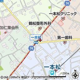 埼玉県鶴ヶ島市下新田1-1周辺の地図