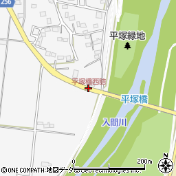 平塚橋西詰周辺の地図