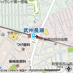 武州長瀬駅周辺の地図