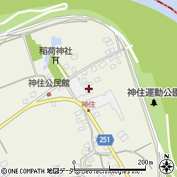 茨城県取手市神住822周辺の地図