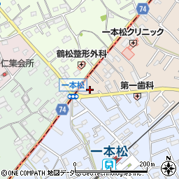 埼玉県鶴ヶ島市下新田1-2周辺の地図