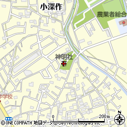 神明社周辺の地図