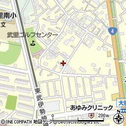 埼玉県春日部市大枝534周辺の地図