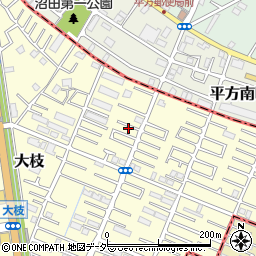 埼玉県春日部市大枝854周辺の地図