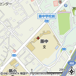 鶴ヶ島市立藤中学校周辺の地図