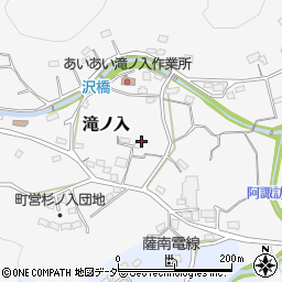 埼玉県入間郡毛呂山町滝ノ入182周辺の地図