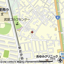 埼玉県春日部市大枝528周辺の地図