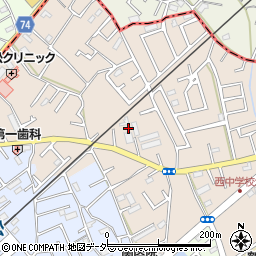 埼玉県鶴ヶ島市下新田114周辺の地図