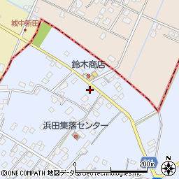 茨城県取手市浜田262周辺の地図