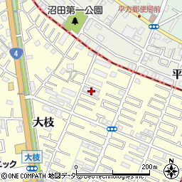 埼玉県春日部市大枝841周辺の地図