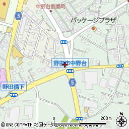 喜久屋クリーニング中野台店周辺の地図