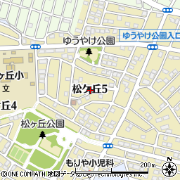 茨城県守谷市松ケ丘5丁目周辺の地図