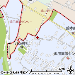 茨城県取手市浜田308周辺の地図