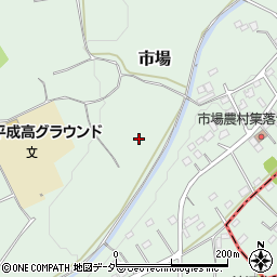 埼玉県入間郡毛呂山町市場周辺の地図