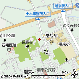 潮来市営長勝寺東駐車場周辺の地図