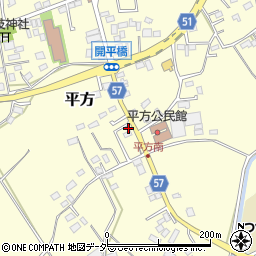 埼玉県上尾市平方529周辺の地図