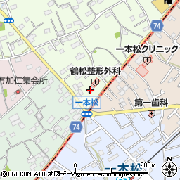 セブンイレブン坂戸一本松店周辺の地図