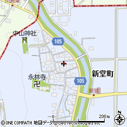 福井県越前市新堂町周辺の地図