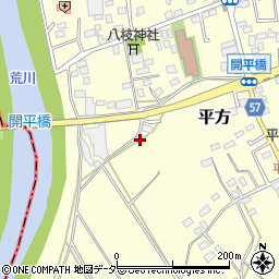 埼玉県上尾市平方606周辺の地図