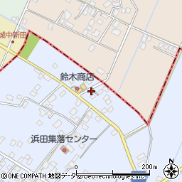 茨城県取手市浜田350周辺の地図