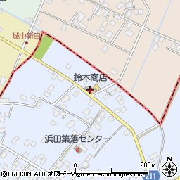 茨城県取手市浜田343周辺の地図