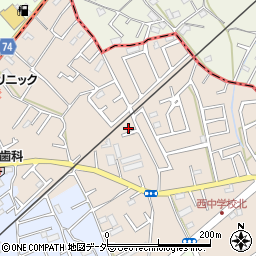 埼玉県鶴ヶ島市下新田110周辺の地図