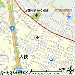 埼玉県春日部市大枝790周辺の地図