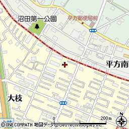 埼玉県春日部市大枝848周辺の地図