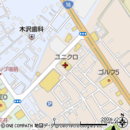 ユニクロ野田店周辺の地図