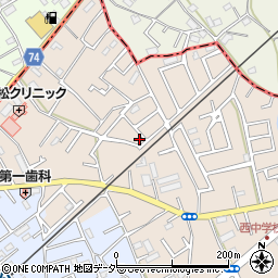 埼玉県鶴ヶ島市下新田119-6周辺の地図