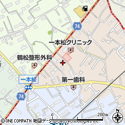埼玉県鶴ヶ島市下新田12周辺の地図