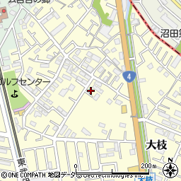 埼玉県春日部市大枝507周辺の地図