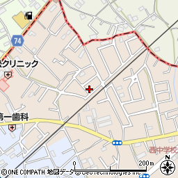 埼玉県鶴ヶ島市下新田119-2周辺の地図