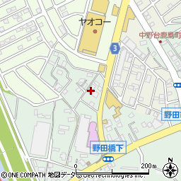 千葉県野田市中野台790-3周辺の地図