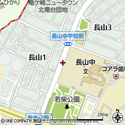 長山中学校周辺の地図