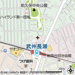 毛呂山長瀬郵便局周辺の地図