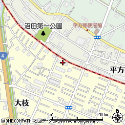 埼玉県春日部市大枝846周辺の地図