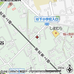 鶴ヶ島市役所　上広谷児童館周辺の地図