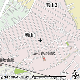 埼玉県入間郡毛呂山町若山周辺の地図